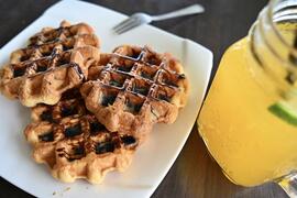 曾文水庫觀景樓餐廳鬆餅