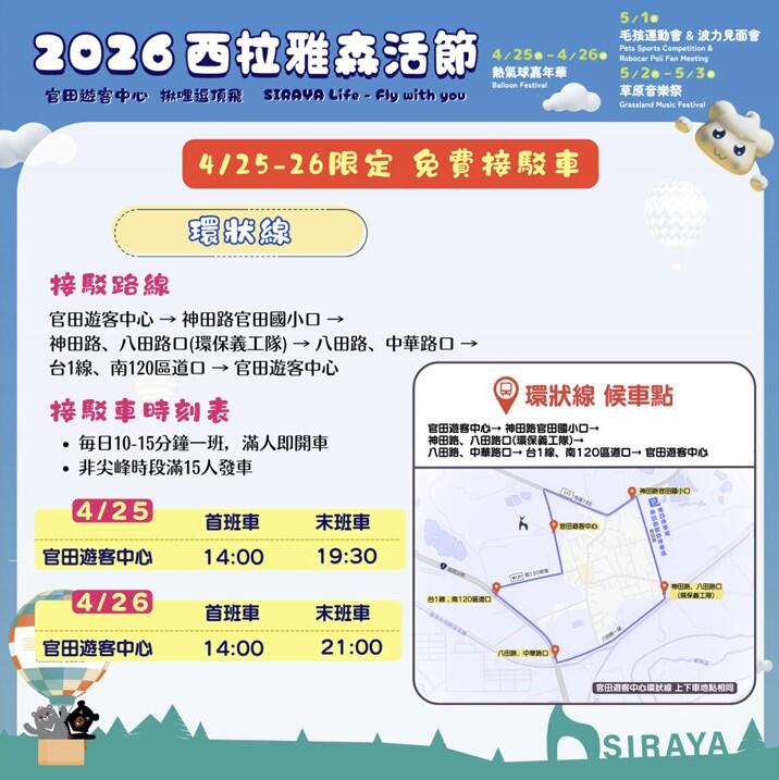 免費接駁車環狀線