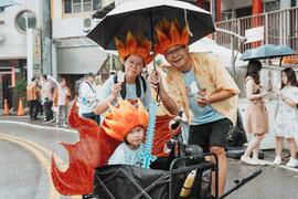 西拉雅夏日好Chill不動明王裝扮踩街