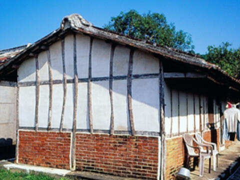 伝統的な閩南式建物が保存されている。