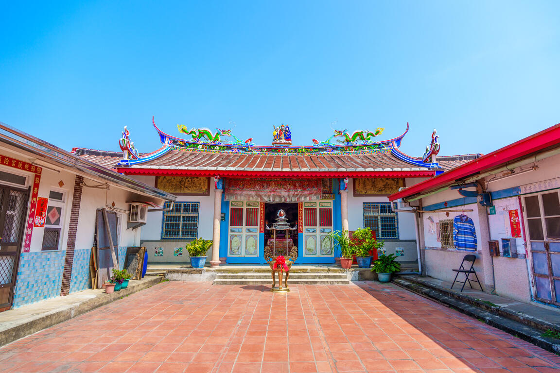 鹿陶洋江家古厝內院