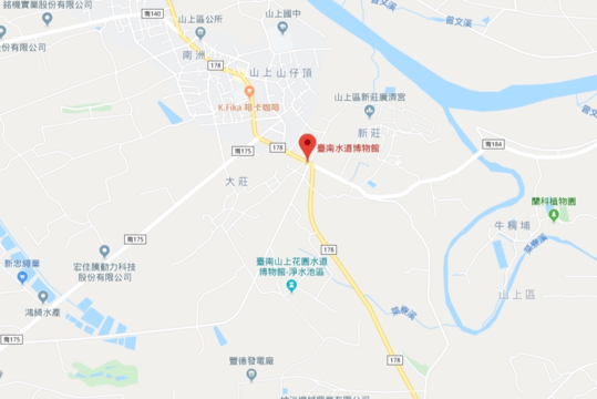 臺南山上水道博物館疏運地圖