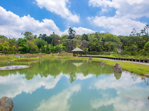 八田與一紀念園區珊瑚苑造景