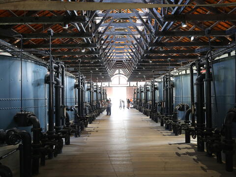 Filter barrel room of Tainan Shan Shang Garden and Old Waterworks Musuem