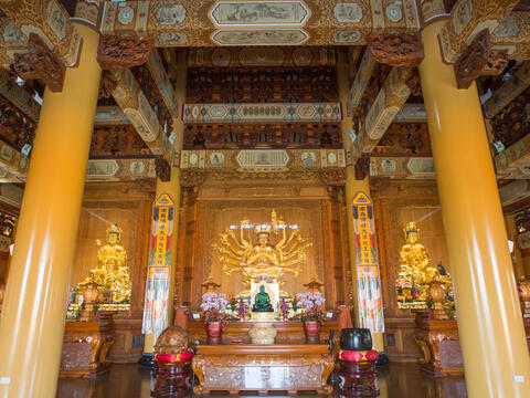 Zhunti Hall of Daxian Temple consecrate to Zhunti Bodhisattva