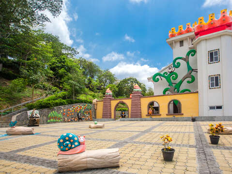 中埔遊客中心有童趣的城堡外表