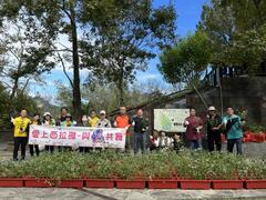 西拉雅風管處在關子嶺紅葉公園辦理「愛上西拉雅-與蝶共舞」蜜源植物種植