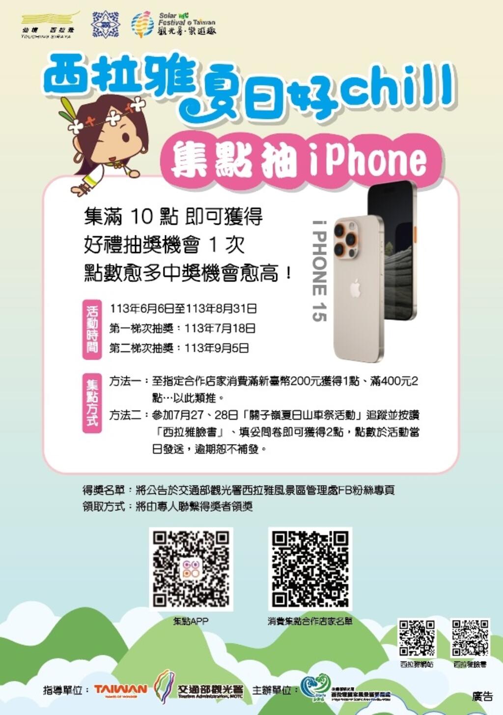 消費集點抽iPhone海報