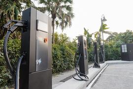 充電樁近景