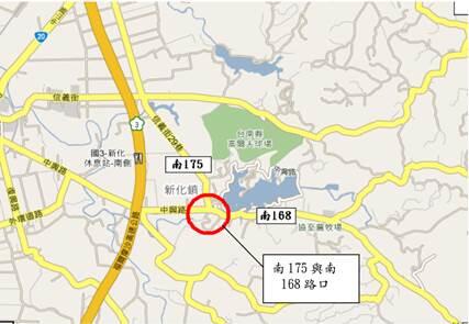 虎頭埤風景區 道路圖