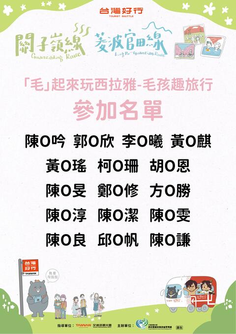 參加名單