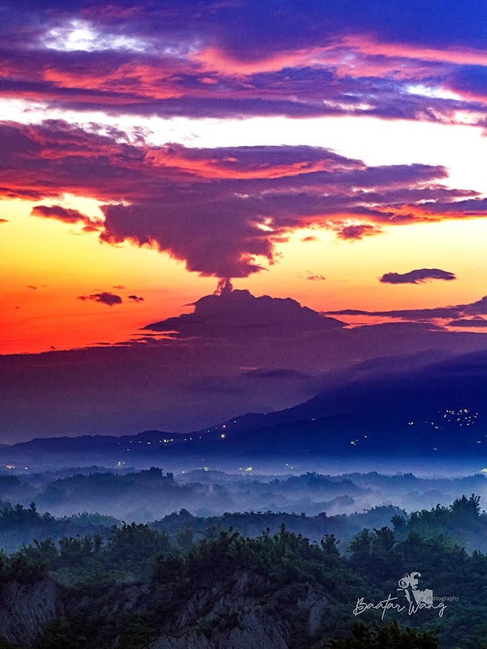  二寮今天竟然出現 #火山爆發 啦！